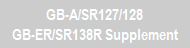 GB-A/SR127/128
GB-ER/SR138R Supplement